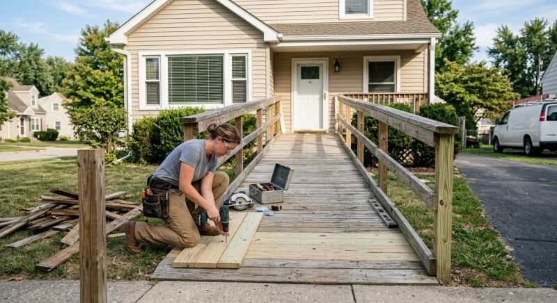 Handicap Ramp Construction in Kansas City, KS